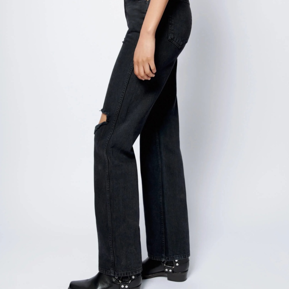 Re/Done High Rise Loose - Washed Black - Picture 5 of 8